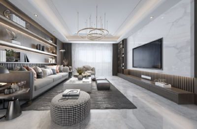 120平現(xiàn)代簡約三居裝修實景賞析 玫瑰苑小區(qū)理想家的純粹與溫度